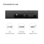 Doosl DSIT013 Điều khiển từ xa trình chiếu PowerPoint sạc lại 2.4GHz Đa chức năng với con trỏ laser cho PowerPoint / Keynote / Prezi, Khoảng cách điều khiển: 100m
