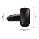 Chuột có dây văn phòng thời trang Lenovo M120 Pro chấm đỏ, Chuột có dây M120 Pro