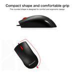 Chuột có dây văn phòng thời trang Lenovo M120 Pro chấm đỏ, Chuột có dây M120 Pro