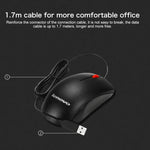 Chuột có dây văn phòng thời trang Lenovo M120 Pro chấm đỏ, Chuột có dây M120 Pro