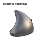 Chuột quang dọc Bluetooth 3.0 không dây HXSJ T29 6 phím 2400 DPI điều chỉnh công thái học, 6 nút T29 màu xám