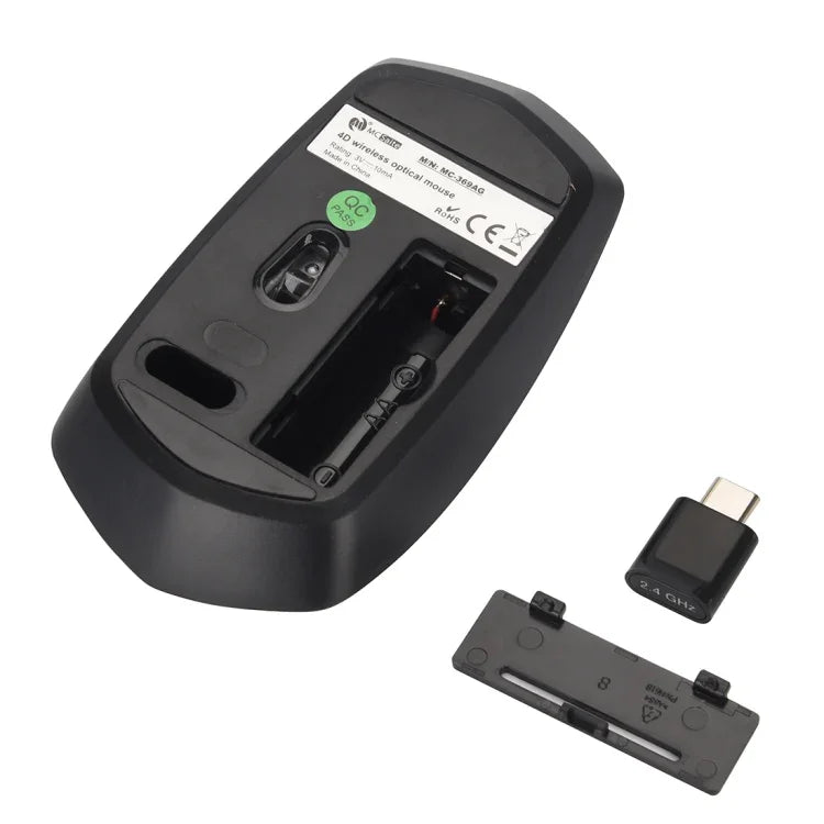 Chuột quang không dây MC Saite MC-369AG USB-C / Type-C 1600DPI ba tốc độ điều chỉnh 4 nút