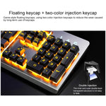 Bộ bàn phím RGB có đèn nền cảm giác cơ có dây USB YINDIAO K002 + chuột quang im lặng, Đèn nền RGB / Im lặng / Đen, Đèn nền RGB / Trắng