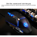Bộ bàn phím RGB có đèn nền cảm giác cơ có dây USB YINDIAO K002 + chuột quang im lặng, Đèn nền RGB / Im lặng / Đen, Đèn nền RGB / Trắng