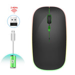 Chuột không dây im lặng 4 nút 2.4G nhiều màu HXSJ M40