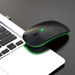 Chuột không dây im lặng 4 nút 2.4G nhiều màu HXSJ M40