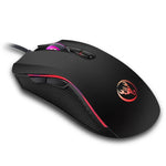 Chuột chơi game có dây phát sáng nhiều màu 7 nút 3200 DPI điều chỉnh công thái học quang học HXSJ A869, A869