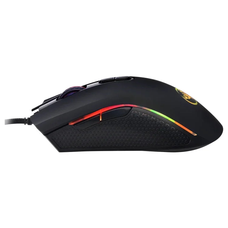 Chuột chơi game có dây phát sáng nhiều màu 7 nút 3200 DPI điều chỉnh công thái học quang học HXSJ A869, A869
