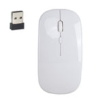 Chuột quang không dây 2.4GHz 1600DPI ba tốc độ điều chỉnh im lặng HXSJ M80, màu vàng, vàng hồng, bạc, trắng, đen, xám