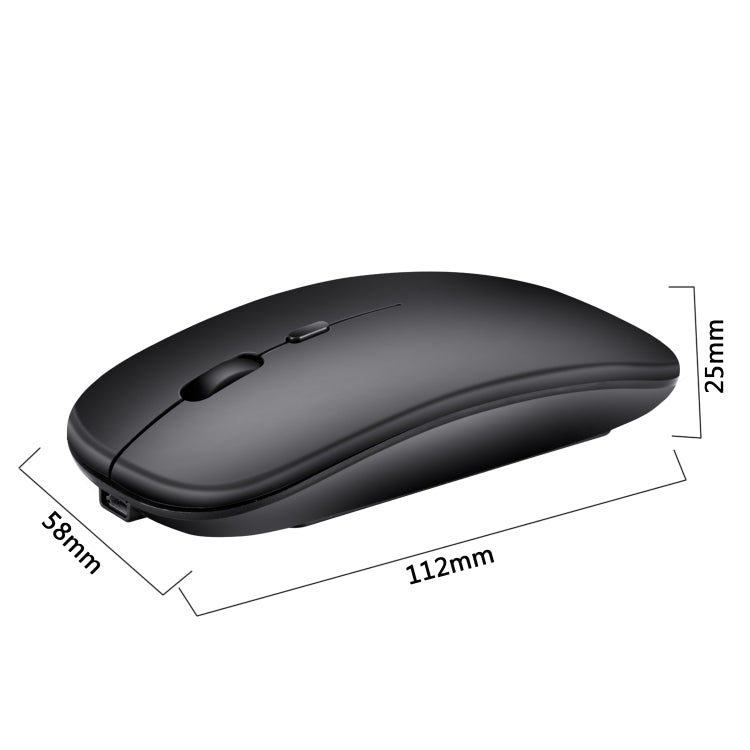 Chuột quang không dây 2.4GHz 1600DPI ba tốc độ điều chỉnh im lặng HXSJ M80, màu vàng, vàng hồng, bạc, trắng, đen, xám