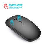 Chuột quang không dây 2.4GHz 1600DPI ba tốc độ điều chỉnh im lặng HXSJ M80, màu vàng, vàng hồng, bạc, trắng, đen, xám