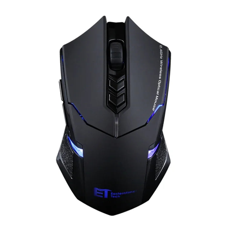 Chuột chơi game không dây ET X-08 7 phím 2400DPI 2.4G im lặng với đầu thu USB & đèn nền nhiều màu