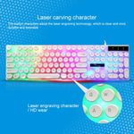 Bàn phím cơ có dây Chasing Leopard G21 USB 104 phím chống nước, phím nổi tròn phong cách punk, đèn nền nhiều màu, chiều dài: 1.3m