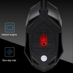 Chuột chơi game quang có dây Chasing Leopard K2 USB đèn nền LED 1600DPI điều chỉnh 3 tốc độ, chiều dài: 1.3m, K2