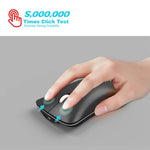 Chuột quang không dây điều chỉnh 4 phím 1600 DPI HXSJ T23 Bluetooth 5.0 + Bluetooth 3.0 + 2.4GHz ba chế độ, thiết kế công thái học, T23 màu đen