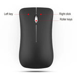 Chuột quang không dây điều chỉnh 4 phím 1600 DPI HXSJ T23 Bluetooth 5.0 + Bluetooth 3.0 + 2.4GHz ba chế độ, thiết kế công thái học, T23 màu đen