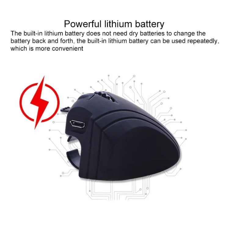 Chuột nhẫn ngón tay lười GM306DM Bluetooth + 2.4GHz hai chế độ, chuột không dây sạc lại được
