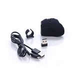 Chuột nhẫn ngón tay lười GM306DM Bluetooth + 2.4GHz hai chế độ, chuột không dây sạc lại được