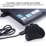 Chuột nhẫn ngón tay lười GM306DM Bluetooth + 2.4GHz hai chế độ, chuột không dây sạc lại được