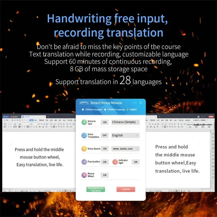 Chuột không dây dịch ngôn ngữ thông minh Boeleo BM01