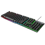Bàn phím chơi game có dây iMICE AK-600 USB với ký tự phím nổi phát sáng, đèn nền phát sáng (Màu đen)