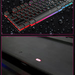 Bàn phím chơi game có dây iMICE AK-600 USB với ký tự phím nổi phát sáng, đèn nền phát sáng (Màu đen)