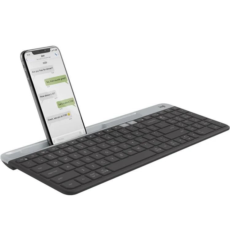 Bàn phím không dây mỏng nhẹ đa thiết bị Logitech K580 với giá đỡ điện thoại