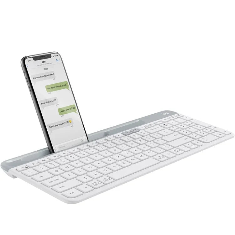 Bàn phím không dây mỏng nhẹ đa thiết bị Logitech K580 với giá đỡ điện thoại