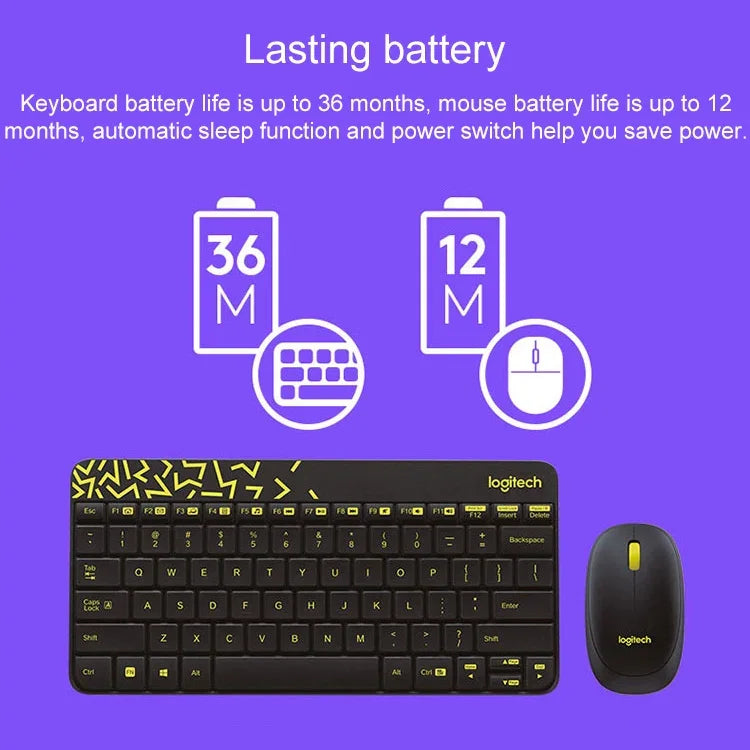 Bộ bàn phím và chuột không dây Logitech MK240 Nano