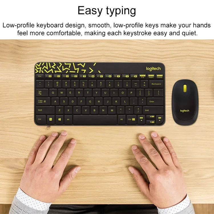 Bộ bàn phím và chuột không dây Logitech MK240 Nano