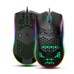 Chuột chơi game có dây HXSJ J900 với 6 phím và đèn RGB lập trình được (Màu trắng), J900 (Màu đen), J900 (Màu trắng)