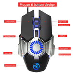 Chuột chơi game có dây HXSJ J700 có đèn màu lập trình thể thao điện tử, J700