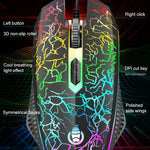 Bộ bàn phím và chuột chơi game có dây SHIPADOO D620 104 phím RGB đèn nền màu vỡ cho laptop, PC