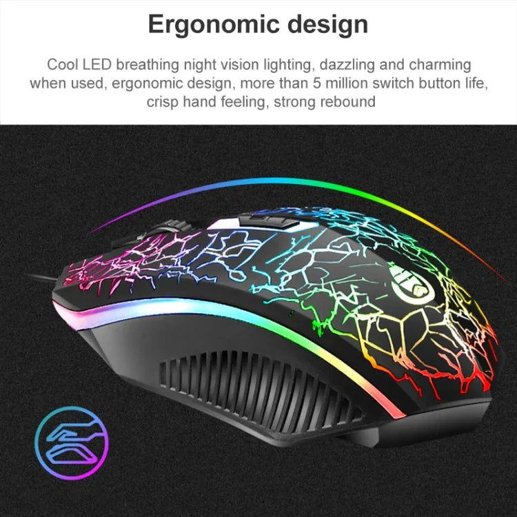 Bộ bàn phím và chuột chơi game có dây SHIPADOO D620 104 phím RGB đèn nền màu vỡ cho laptop, PC