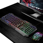 Bộ bàn phím và chuột chơi game có dây SHIPADOO D620 104 phím RGB đèn nền màu vỡ cho laptop, PC