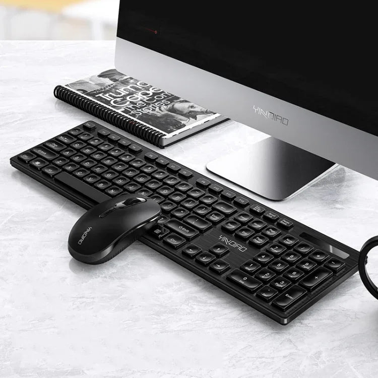 Bộ bàn phím và chuột không dây văn phòng yên tĩnh YINDIAO V3 Max
