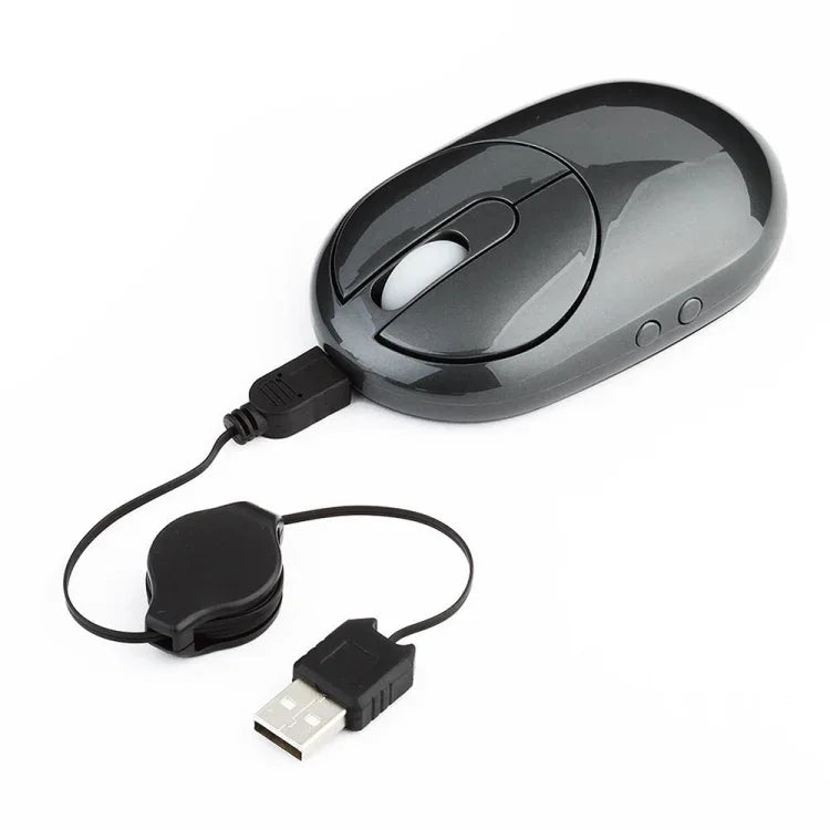 Chuột quang không dây sạc lại MZ-012 2.4G 1200 DPI với 3 cổng USB HUB / đế sạc