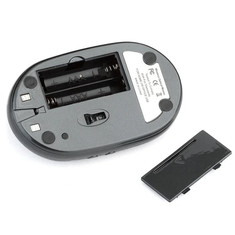 Chuột quang không dây sạc lại MZ-012 2.4G 1200 DPI với 3 cổng USB HUB / đế sạc