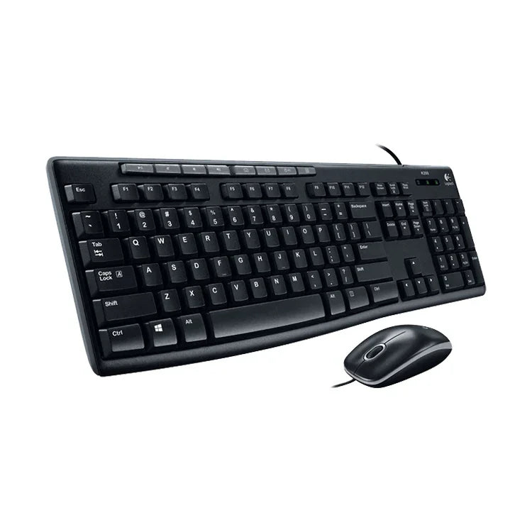 Bộ bàn phím và chuột có dây Logitech MK200