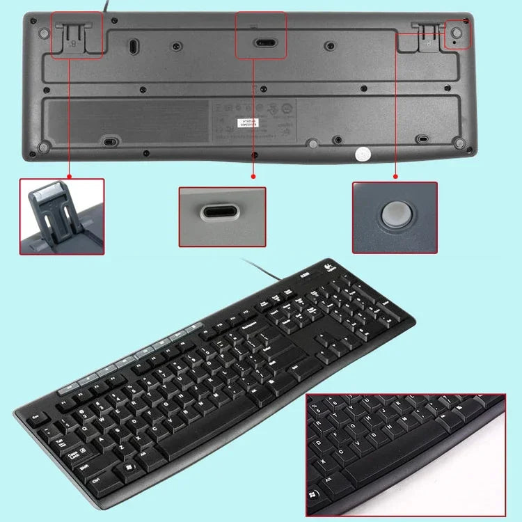 Bộ bàn phím và chuột có dây Logitech MK200
