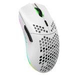 Chuột chơi game không dây có đèn màu lập trình 7 phím HXSJ T66, T66 (Trắng)