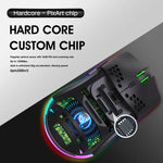 Chuột chơi game không dây có đèn màu lập trình 7 phím HXSJ T66, T66 (Trắng)