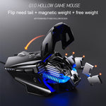 Chuột cơ kim loại có dây YINDIAO G10 7200DPI 7 chế độ điều chỉnh 7 phím đèn RGB, kiểu: Phiên bản âm thanh