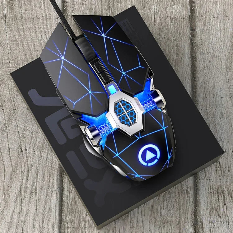Chuột chơi game cơ có dây YINDIAO 3200DPI, 4 chế độ điều chỉnh, 7 phím, đèn RGB, kiểu: Phiên bản âm thanh
