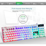Bộ bàn phím chuột có dây TX300 cảm giác cơ, đèn nền phong cách punk