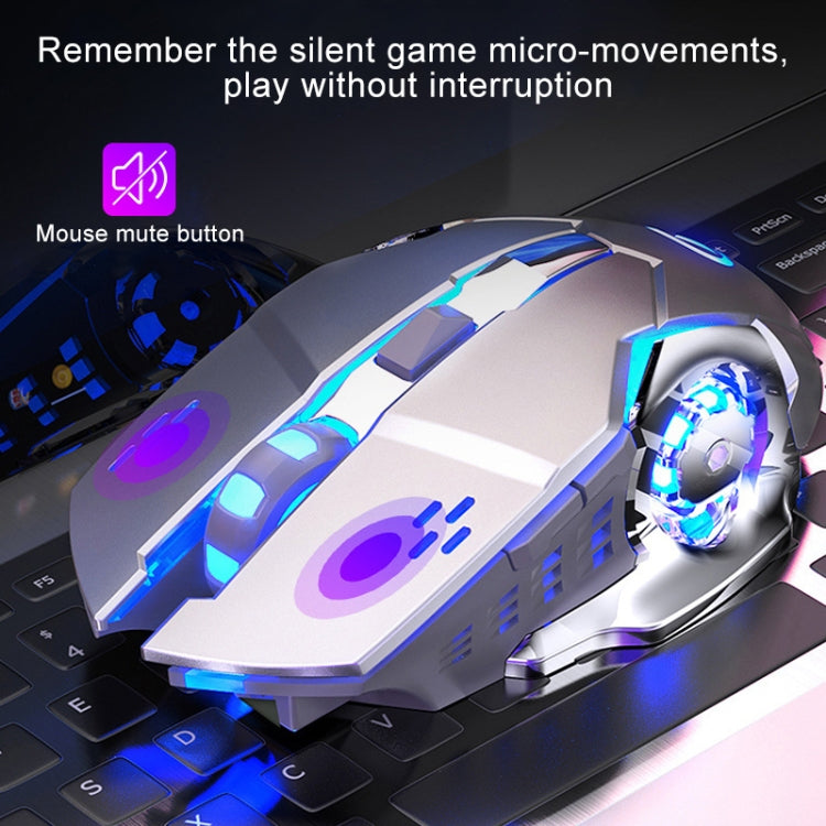 Chuột chơi game không dây YINDIAO A4 2.4GHz 1600DPI 3 chế độ điều chỉnh có thể sạc lại, im lặng (Star Black), Star Black