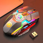 Chuột chơi game không dây sạc lại YINDIAO A5 2.4GHz 1600DPI, 3 chế độ điều chỉnh, đèn RGB, im lặng