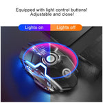Chuột chơi game không dây sạc lại YINDIAO A5 2.4GHz 1600DPI, 3 chế độ điều chỉnh, đèn RGB, im lặng