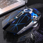Chuột chơi game không dây sạc lại YINDIAO A7 2.4GHz 1600DPI, 3 chế độ điều chỉnh, 7 phím, đèn RGB, im lặng