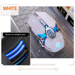Chuột chơi game không dây sạc lại YINDIAO A7 2.4GHz 1600DPI, 3 chế độ điều chỉnh, 7 phím, đèn RGB, im lặng